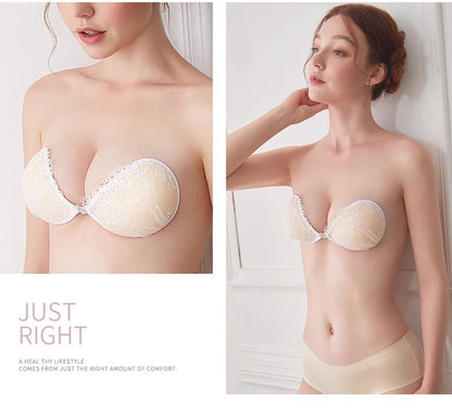 Mango Classic Lace Seamless Adhesive Bra