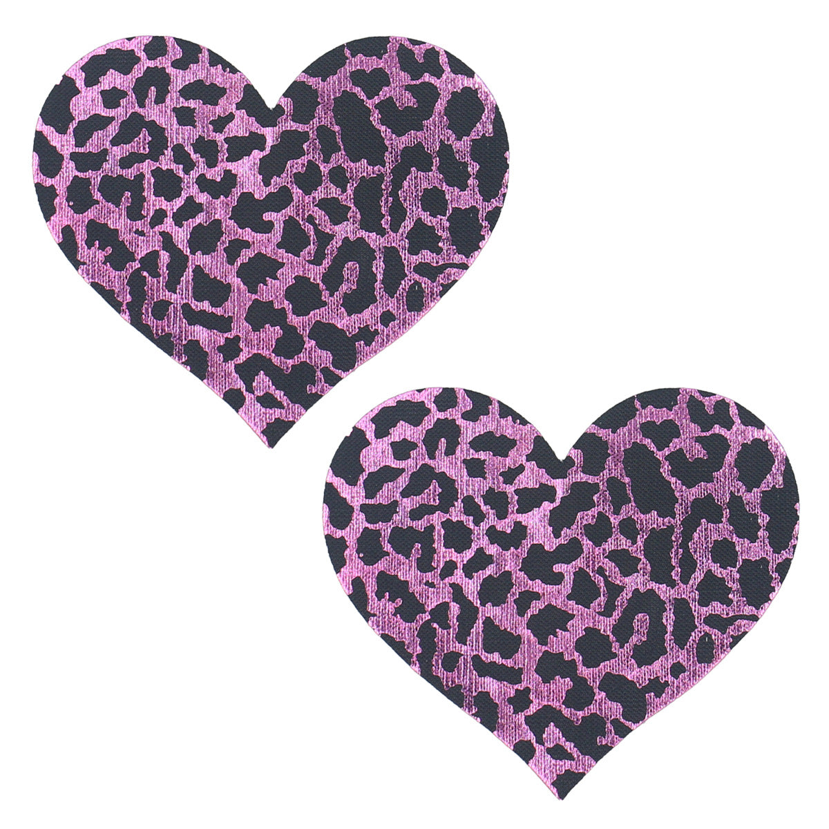 10 Pairs Rose Pink Leopard Print Disposable Anti-Shine Bra Patch